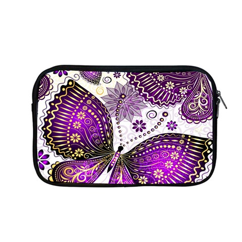 Purple Butterflies, Abstract, Floral, Flowers Apple MacBook Pro 13  Zipper Case from ArtsNow.com Front