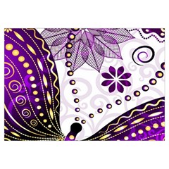 Purple Butterflies, Abstract, Floral, Flowers Everyday Shoulder Bag with Pouch Bag from ArtsNow.com Zipper Tail