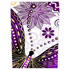 Purple Butterflies, Abstract, Floral, Flowers Everyday Shoulder Bag with Pouch Bag from ArtsNow.com Right Pocket