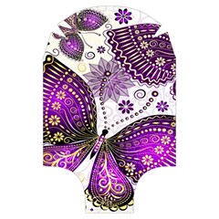 Purple Butterflies, Abstract, Floral, Flowers Luggage Cover (Small) from ArtsNow.com Front