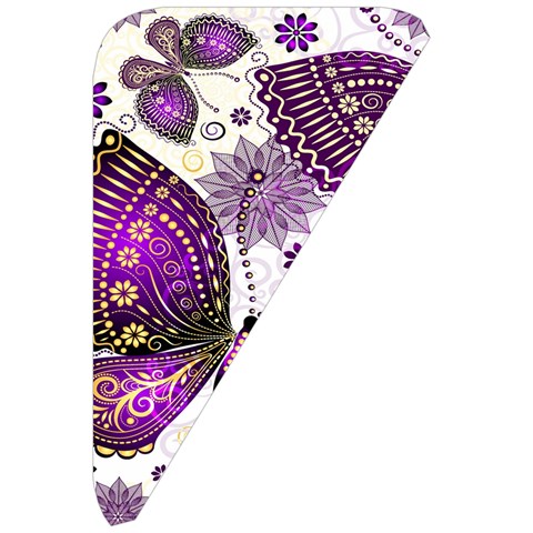 Purple Butterflies, Abstract, Floral, Flowers Belt Pouch Bag (Small) from ArtsNow.com Front Right