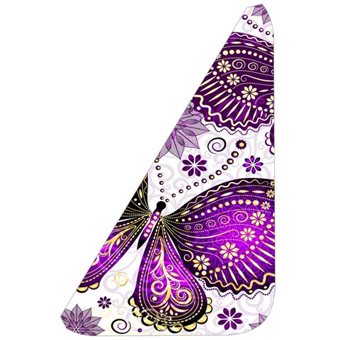 Purple Butterflies, Abstract, Floral, Flowers Belt Pouch Bag (Small) from ArtsNow.com Front Left