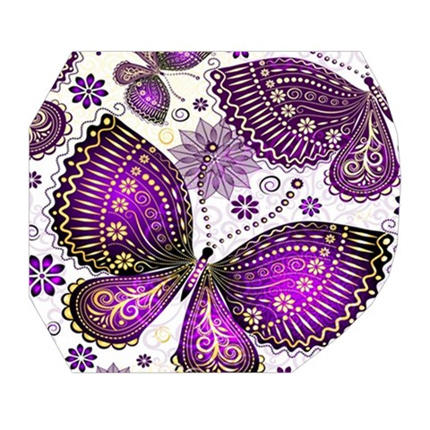 Purple Butterflies, Abstract, Floral, Flowers Belt Pouch Bag (Small) from ArtsNow.com Tape