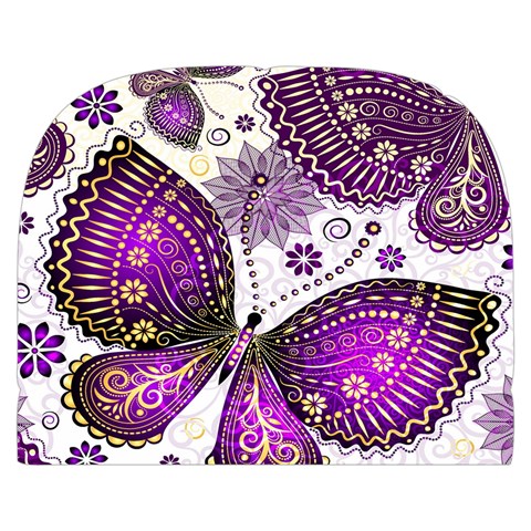 Purple Butterflies, Abstract, Floral, Flowers Make Up Case (Small) from ArtsNow.com Front