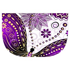 Purple Butterflies, Abstract, Floral, Flowers Make Up Case (Small) from ArtsNow.com Side Left