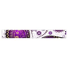 Purple Butterflies, Abstract, Floral, Flowers Make Up Case (Small) from ArtsNow.com Zipper Tape Back