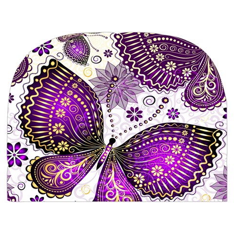 Purple Butterflies, Abstract, Floral, Flowers Make Up Case (Medium) from ArtsNow.com Front