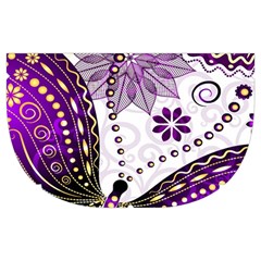 Purple Butterflies, Abstract, Floral, Flowers Make Up Case (Medium) from ArtsNow.com Side Right