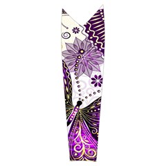 Purple Butterflies, Abstract, Floral, Flowers Women s Long Sleeve Raglan T Right Sleeve Side