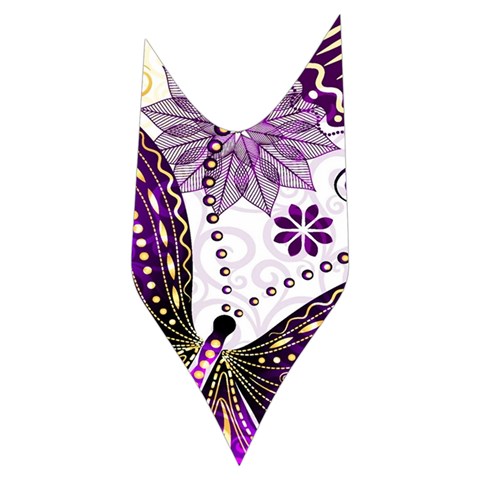 Purple Butterflies, Abstract, Floral, Flowers Women s Long Sleeve Raglan T Side Left