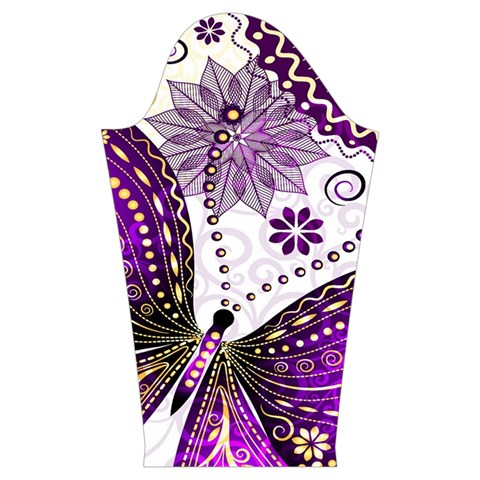 Purple Butterflies, Abstract, Floral, Flowers Kids  Midi Sailor Dress from ArtsNow.com Sleeve Left