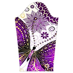 Purple Butterflies, Abstract, Floral, Flowers Kids  Long Sleeve Velvet Lounge Robe from ArtsNow.com Sleeve Right