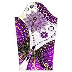 Purple Butterflies, Abstract, Floral, Flowers Kids  Long Sleeve Velvet Lounge Robe from ArtsNow.com Sleeve Left