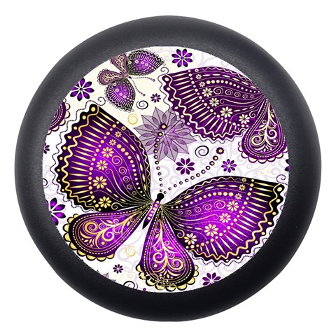 Purple Butterflies, Abstract, Floral, Flowers Dento Box with Mirror from ArtsNow.com Front