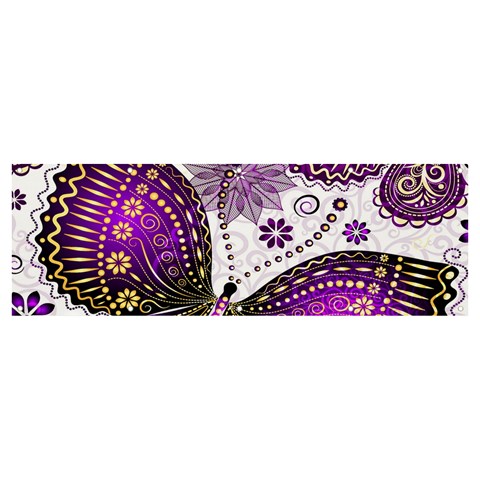 Purple Butterflies, Abstract, Floral, Flowers Banner and Sign 12  x 4  from ArtsNow.com Front