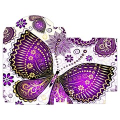 Purple Butterflies, Abstract, Floral, Flowers Playing Cards Single Design (Rectangle) with Custom Box from ArtsNow.com Poker Box