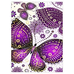 Purple Butterflies, Abstract, Floral, Flowers Playing Cards Single Design (Rectangle) with Custom Box from ArtsNow.com Card