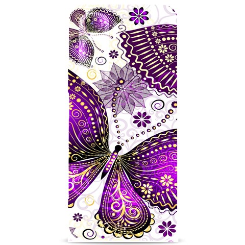 Purple Butterflies, Abstract, Floral, Flowers Samsung Galaxy S24 Plus 6.7 Inch Black TPU UV Case from ArtsNow.com Front