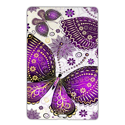 Purple Butterflies, Abstract, Floral, Flowers Name Card Style USB Flash Drive from ArtsNow.com Front