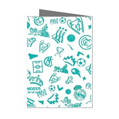 Real Madrid, Background, Pattern, Sport Mini Greeting Cards (Pkg of 8) from ArtsNow.com Left