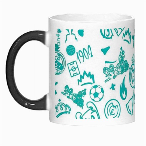 Real Madrid, Background, Pattern, Sport Morph Mug from ArtsNow.com Left