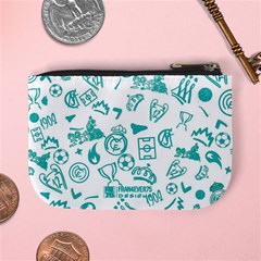 Real Madrid, Background, Pattern, Sport Mini Coin Purse from ArtsNow.com Back