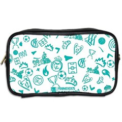 Real Madrid, Background, Pattern, Sport Toiletries Bag (Two Sides) from ArtsNow.com Back