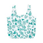 Real Madrid, Background, Pattern, Sport Full Print Recycle Bag (M)