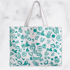 Real Madrid, Background, Pattern, Sport Zipper Mini Tote Bag from ArtsNow.com Front