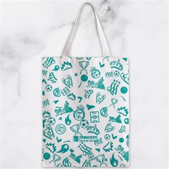 Real Madrid, Background, Pattern, Sport Zipper Classic Tote Bag from ArtsNow.com Front