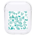 Real Madrid, Background, Pattern, Sport Hard PC AirPods 1/2 Case