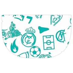 Real Madrid, Background, Pattern, Sport Make Up Case (Medium) from ArtsNow.com Side Right