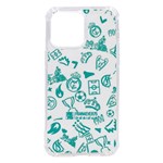 Real Madrid, Background, Pattern, Sport iPhone 14 Pro Max TPU UV Print Case