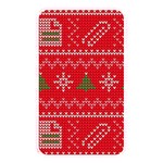 Red Christmas Pattern Xmas Decorations, Christmas Knitted Texture Memory Card Reader (Rectangular)