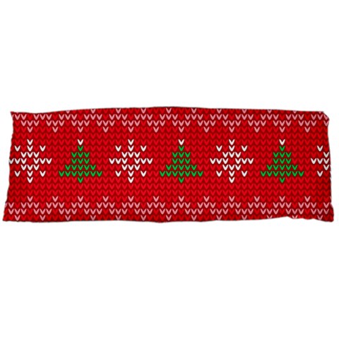 Red Christmas Pattern Xmas Decorations, Christmas Knitted Texture Body Pillow Case (Dakimakura) from ArtsNow.com Body Pillow Case