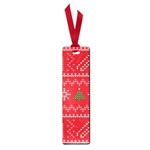 Red Christmas Pattern Xmas Decorations, Christmas Knitted Texture Small Book Marks