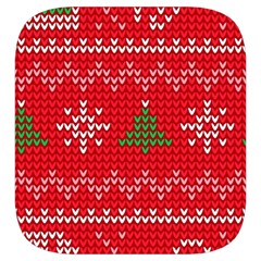 Red Christmas Pattern Xmas Decorations, Christmas Knitted Texture Toiletries Pouch from ArtsNow.com Side Right