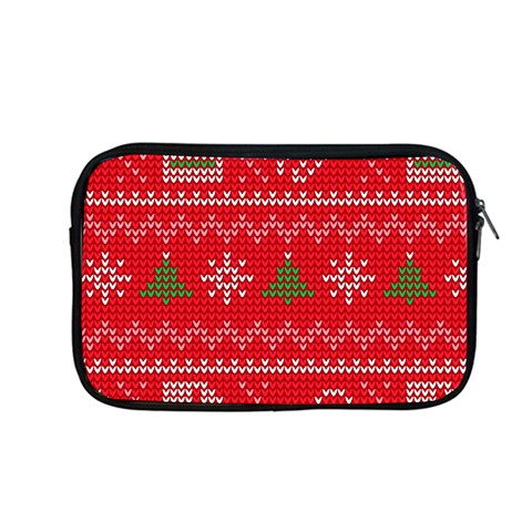 Red Christmas Pattern Xmas Decorations, Christmas Knitted Texture Apple MacBook Pro 13  Zipper Case from ArtsNow.com Front