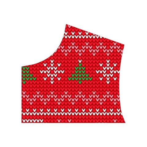 Red Christmas Pattern Xmas Decorations, Christmas Knitted Texture Women s Button Up Vest from ArtsNow.com Top Left