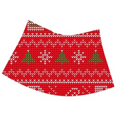 Red Christmas Pattern Xmas Decorations, Christmas Knitted Texture Babydoll Tankini Top from ArtsNow.com Back