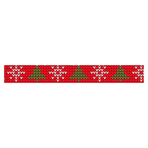 Red Christmas Pattern Xmas Decorations, Christmas Knitted Texture Make Up Case (Small) from ArtsNow.com Zipper Tape Front