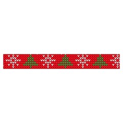 Red Christmas Pattern Xmas Decorations, Christmas Knitted Texture Make Up Case (Small) from ArtsNow.com Zipper Tape Front