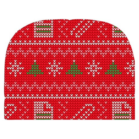 Red Christmas Pattern Xmas Decorations, Christmas Knitted Texture Make Up Case (Medium) from ArtsNow.com Front