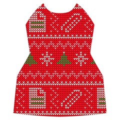 Red Christmas Pattern Xmas Decorations, Christmas Knitted Texture Women s Long Sleeve Raglan T Front