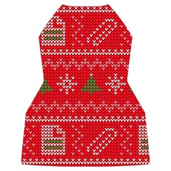 Red Christmas Pattern Xmas Decorations, Christmas Knitted Texture Women s Long Sleeve Raglan T Back