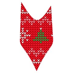 Red Christmas Pattern Xmas Decorations, Christmas Knitted Texture Women s Long Sleeve Raglan T Side Right