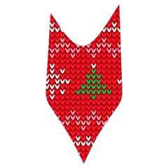 Red Christmas Pattern Xmas Decorations, Christmas Knitted Texture Women s Long Sleeve Raglan T Side Left