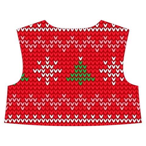 Red Christmas Pattern Xmas Decorations, Christmas Knitted Texture Kids  Midi Sailor Dress from ArtsNow.com Back Top