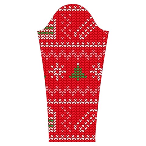 Red Christmas Pattern Xmas Decorations, Christmas Knitted Texture Women s Cut Out Long Sleeve T Sleeve Right