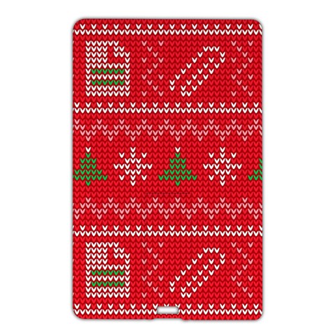 Red Christmas Pattern Xmas Decorations, Christmas Knitted Texture Name Card Style USB Flash Drive from ArtsNow.com Front